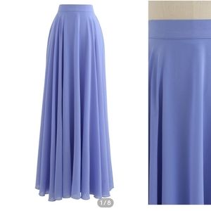 NWT Chic wish Timeless Favorite Chiffon Maxi Skirt